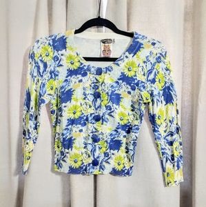 Forever 21 floral cardigan